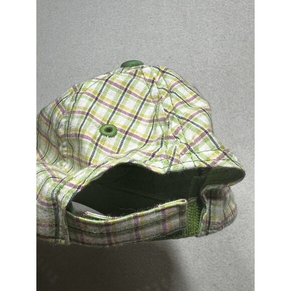 John Deere Hat Cap Boys Snapback Green Yellow Plaid Tractor K Products Youth Kid - Picture 2 of 7